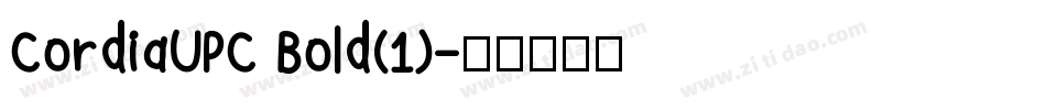 CordiaUPC Bold(1)字体转换